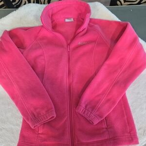Columbia Kids Bright Pink Fleece Jacket